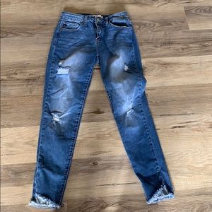 KanCan Jeans weathered with unique ankles